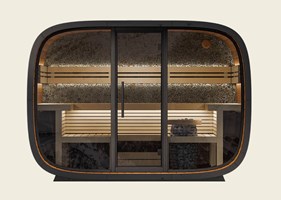 Leil® buitensauna - Round Cube Relax